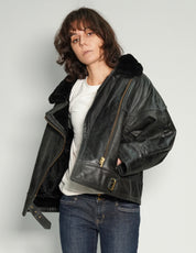 Fur Lined Leather Jacket