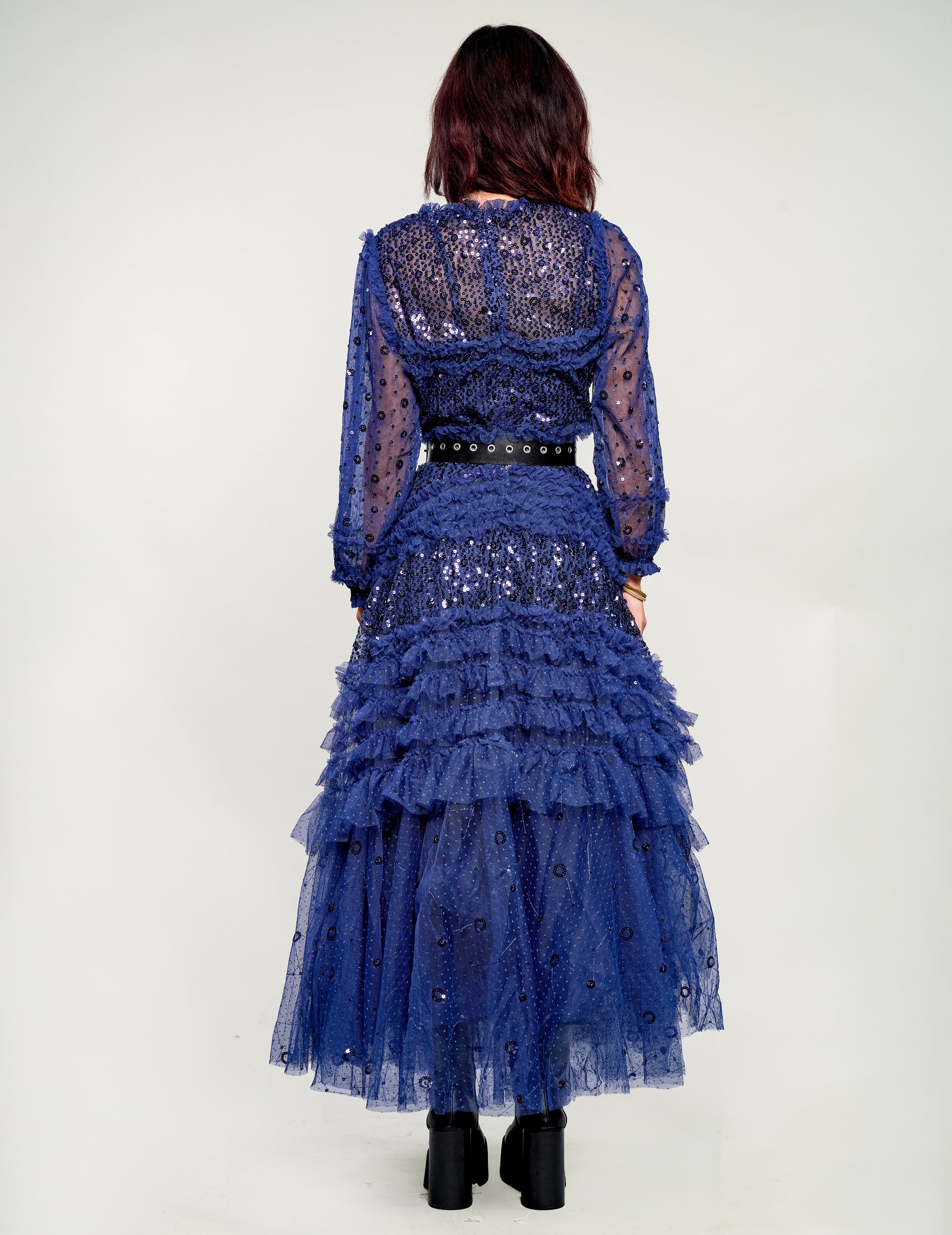 Killing Eve style Midnight Blue Ball Gown