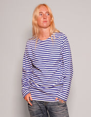 Vintage Naval T-Shirt in Blue Stripe