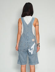 'Love Will Tear Us Apart' Dungaree Shorts