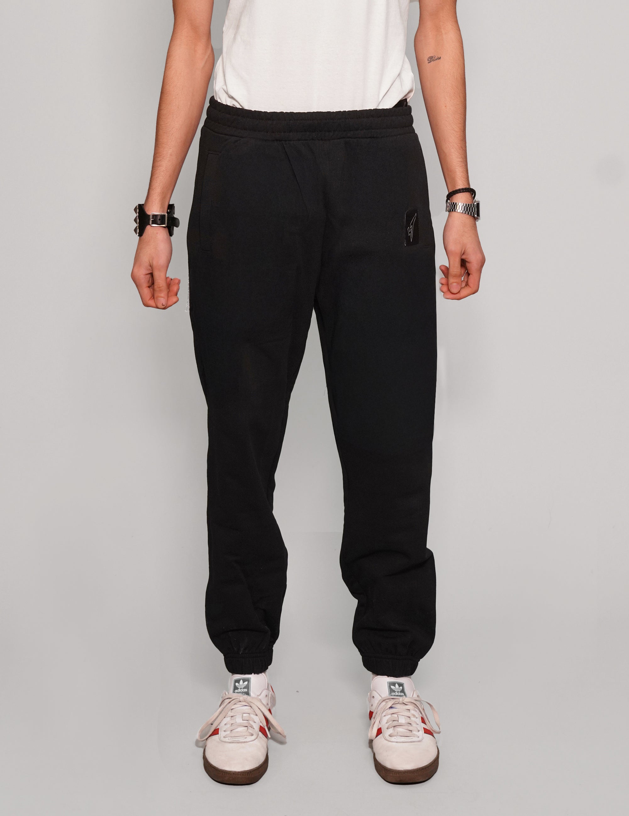 Women's Cotton Black Joggers | Stuart Trevor