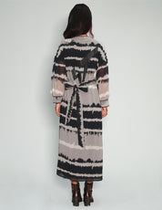Black and Grey Tie Dye Dress