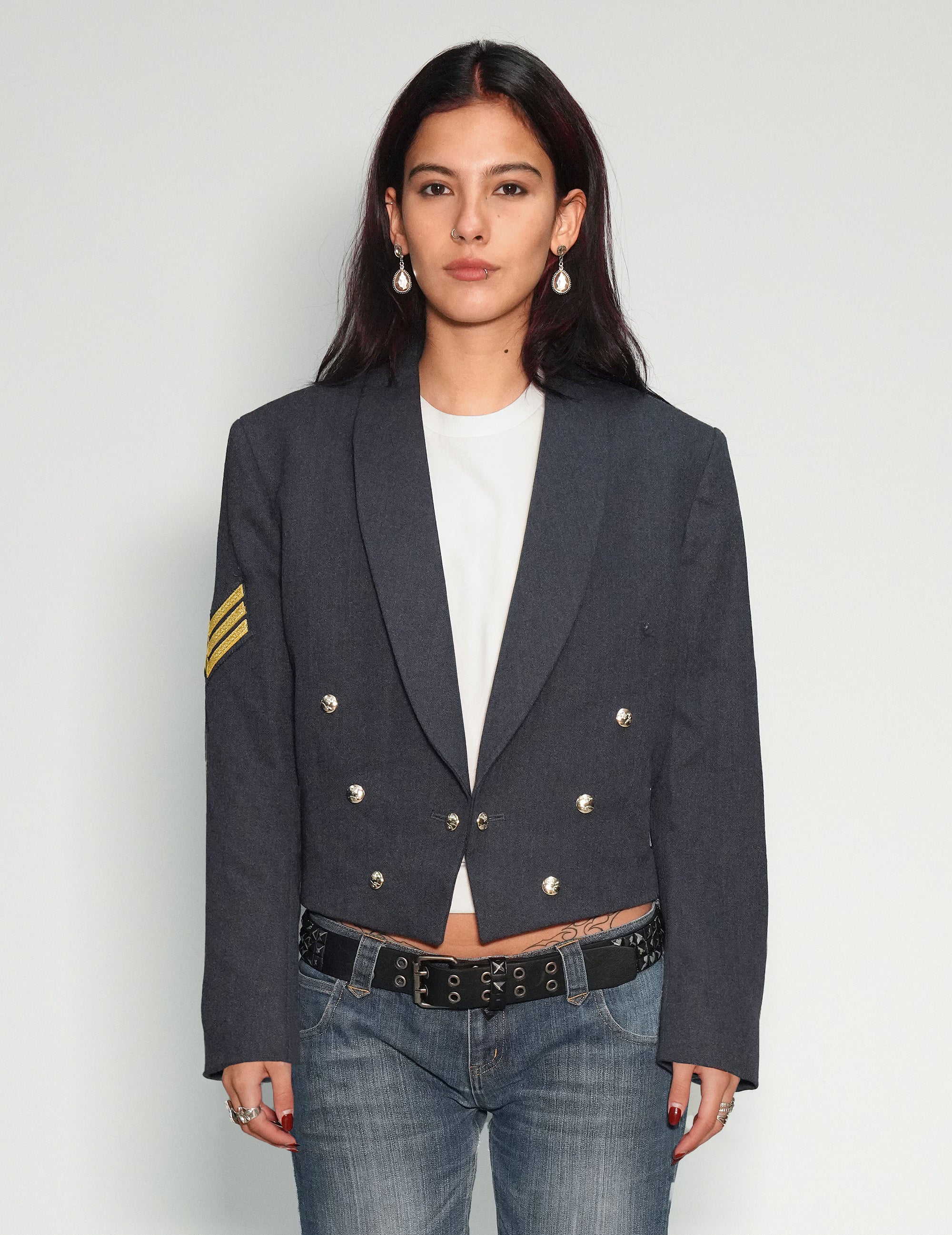 Women's Cropped Military Blazer | Stuart Trevor
