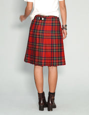 Vintage Red Tartan Scotland Kilt