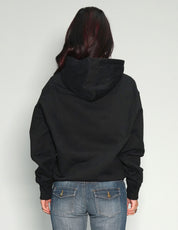 Women's Black Cotton Hoodie | Stuart Trevor