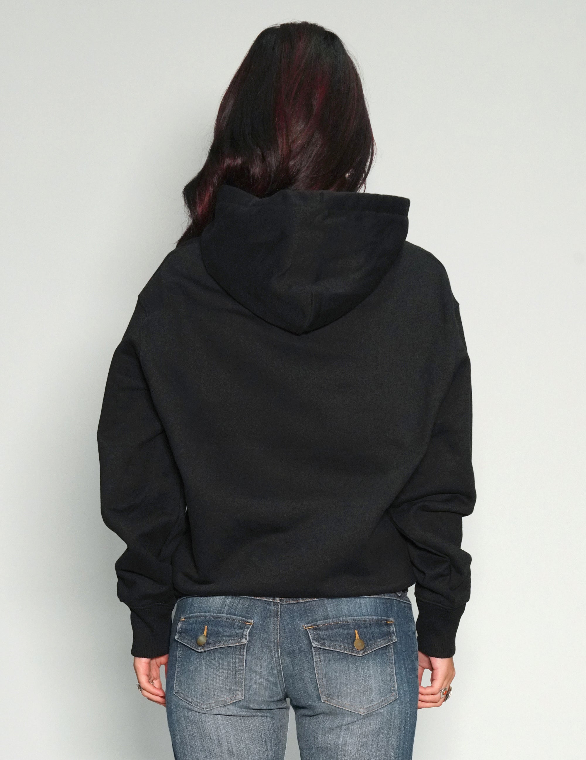 Women's Black Cotton Hoodie | Stuart Trevor