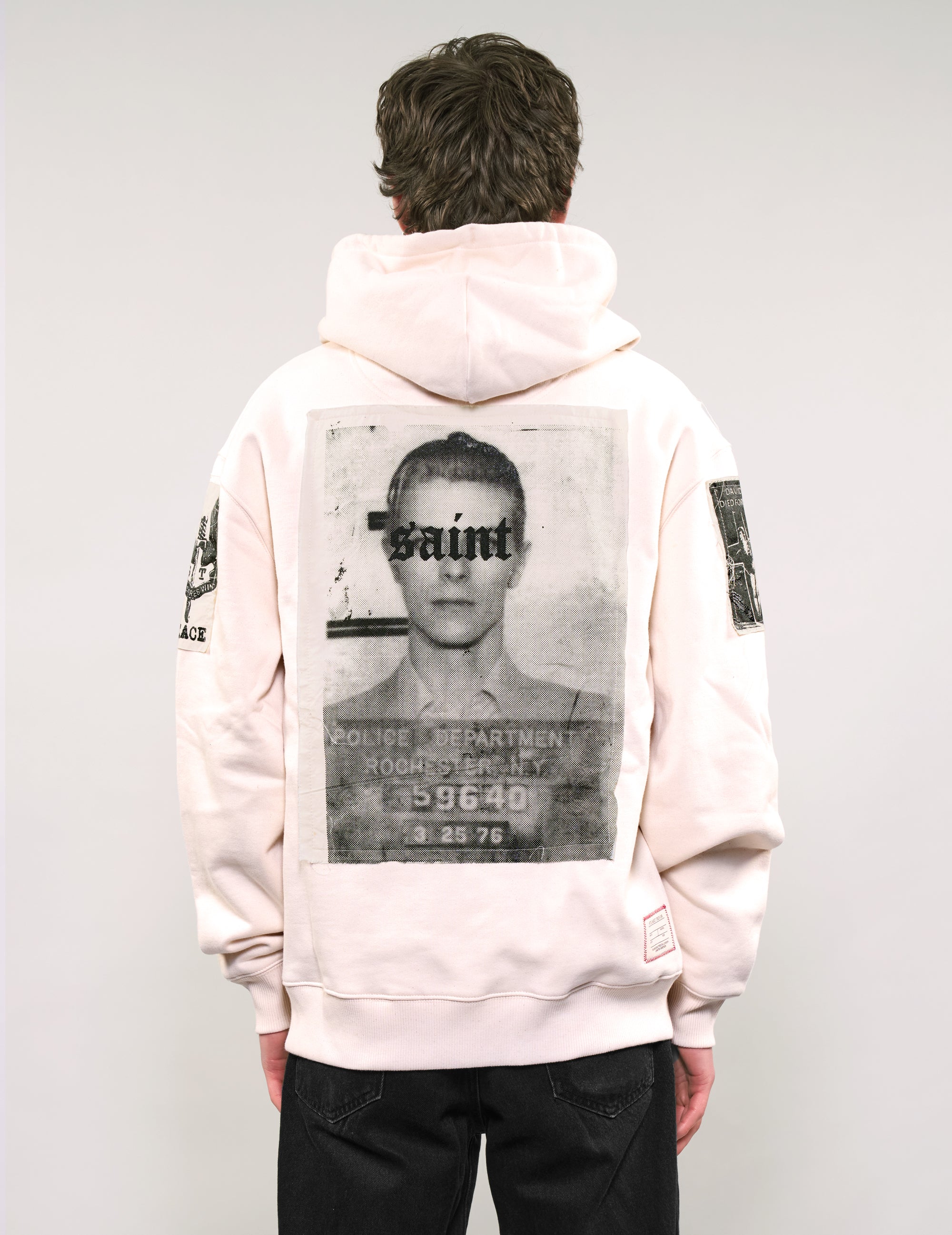 ST Multipatch Zip Hoodie in Ecru