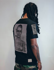 'Saint' Multipatch T-Shirt in Black