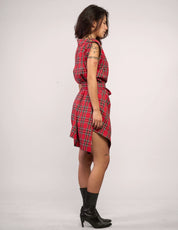The Pirate Dress – Red Tartan