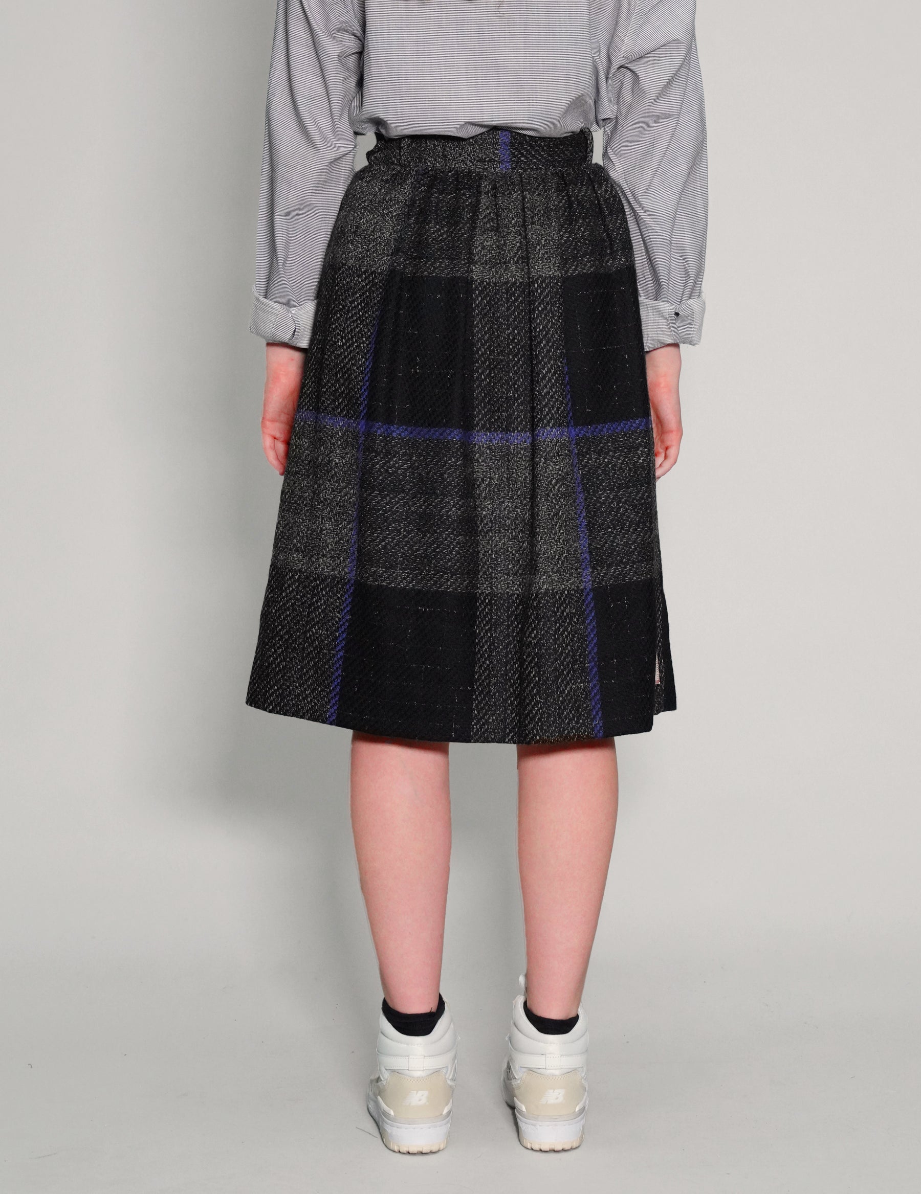Tartan High-waisted Skirt