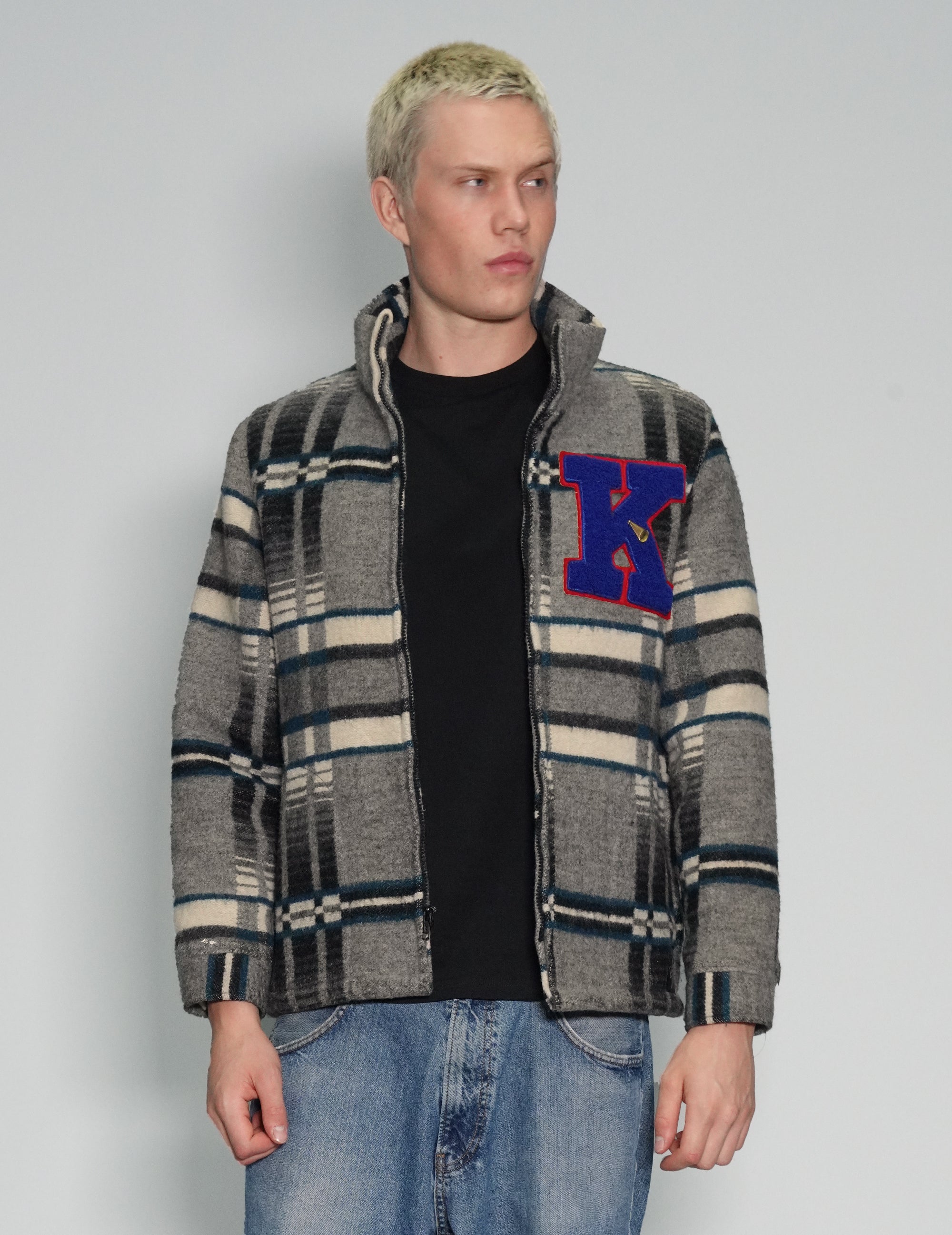 Check K Wool Jacket