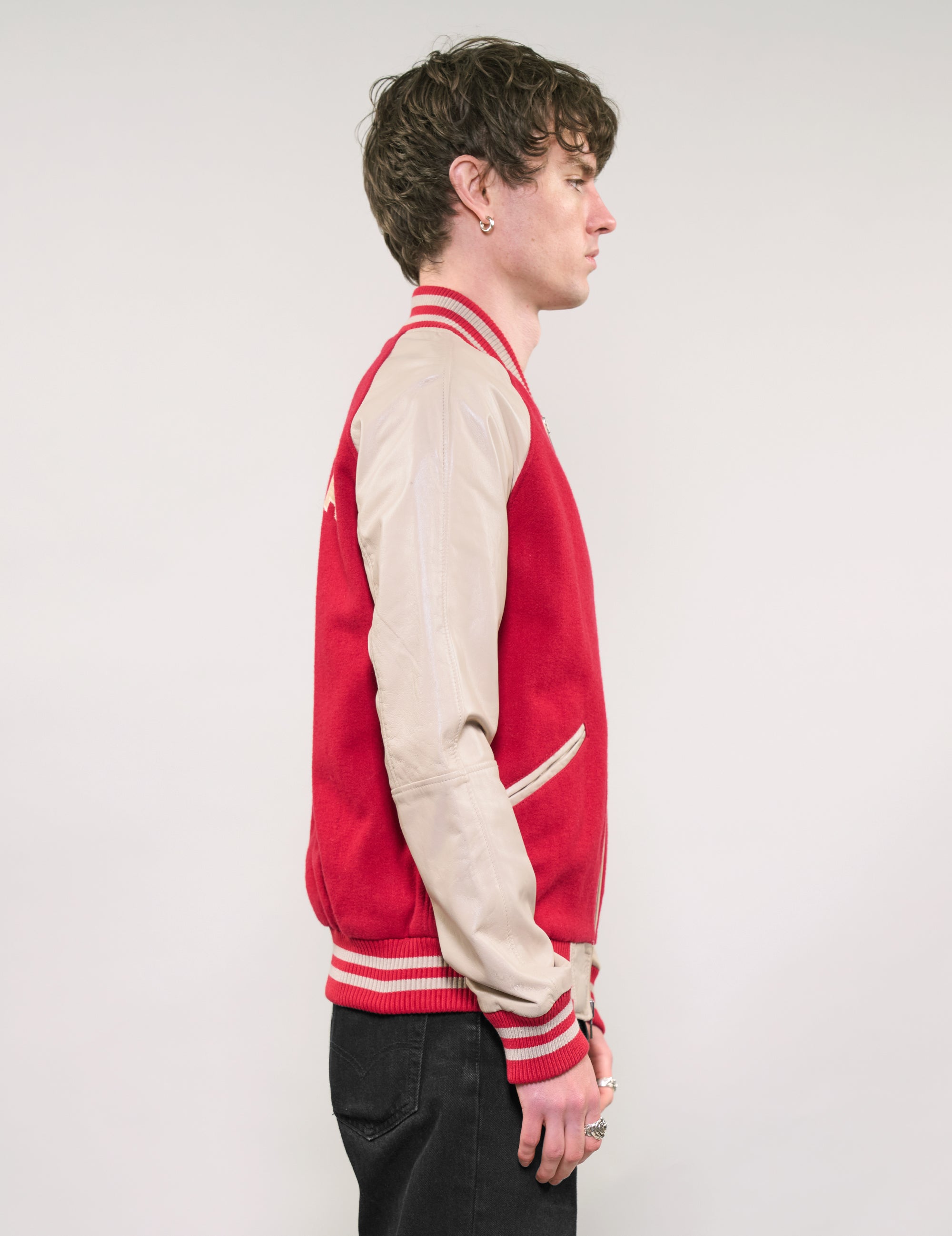 IMMORTAL Varsity Bomber Jacket - Red
