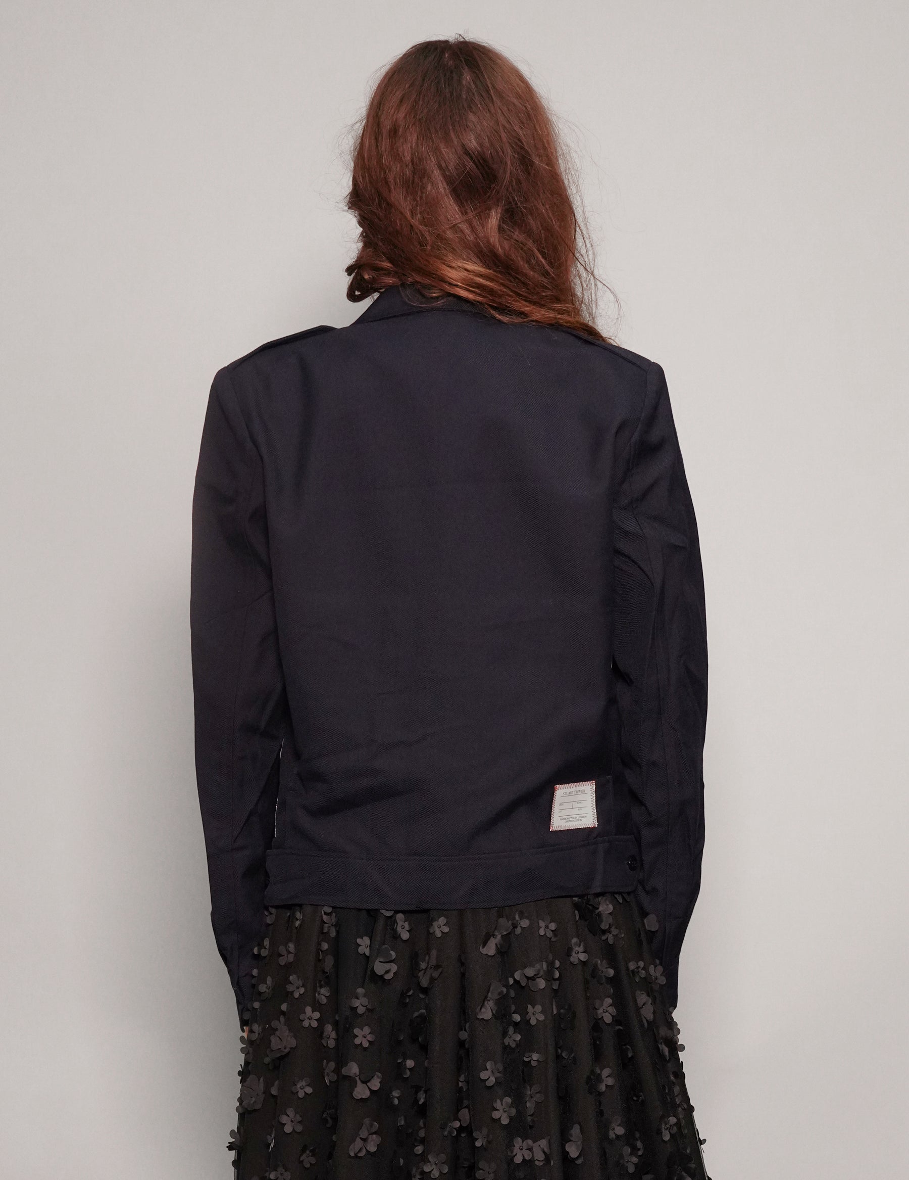 Women's Vintage Military Air Force Jacket in Navy | Stuart Trevor