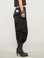 M51 Cropped Cargo Pants in Black