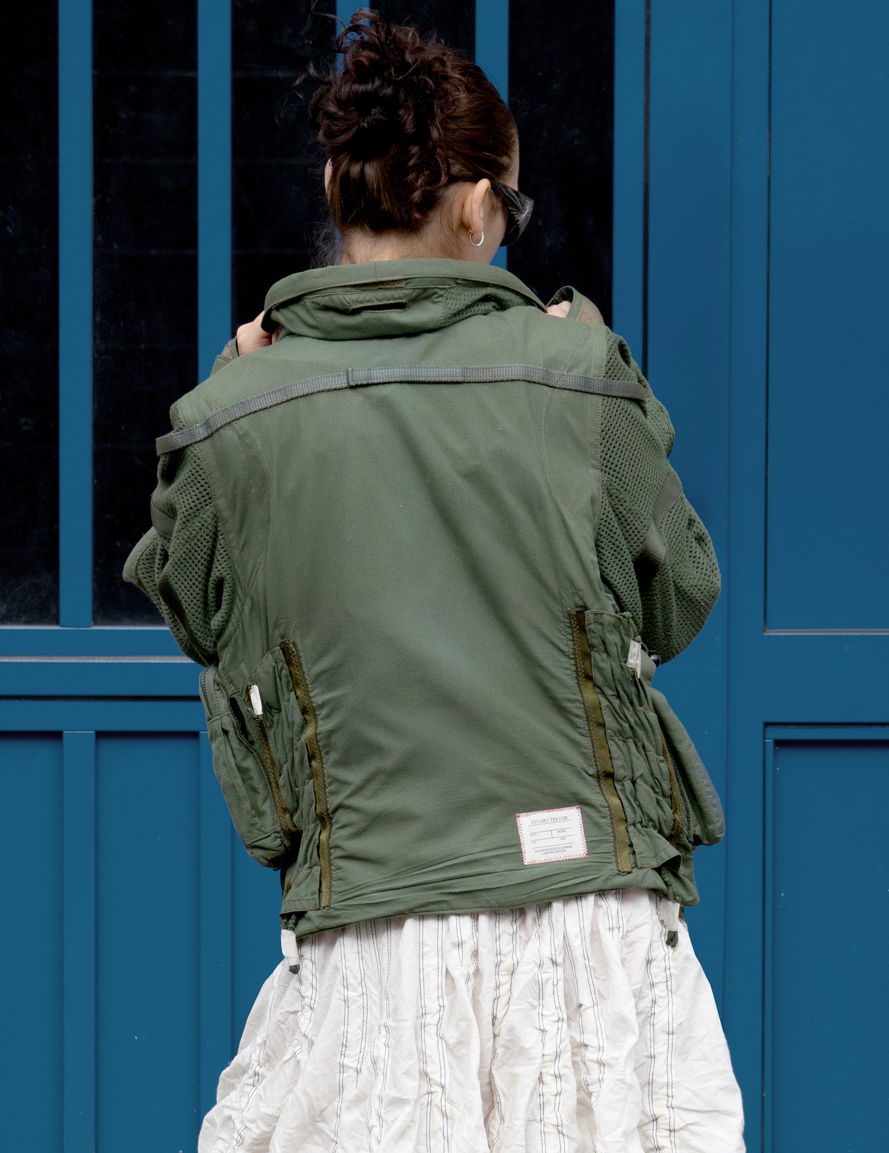 Women's Vintage Hurricane RAF Flight Jacket in Khaki Green | Stuart Trevor