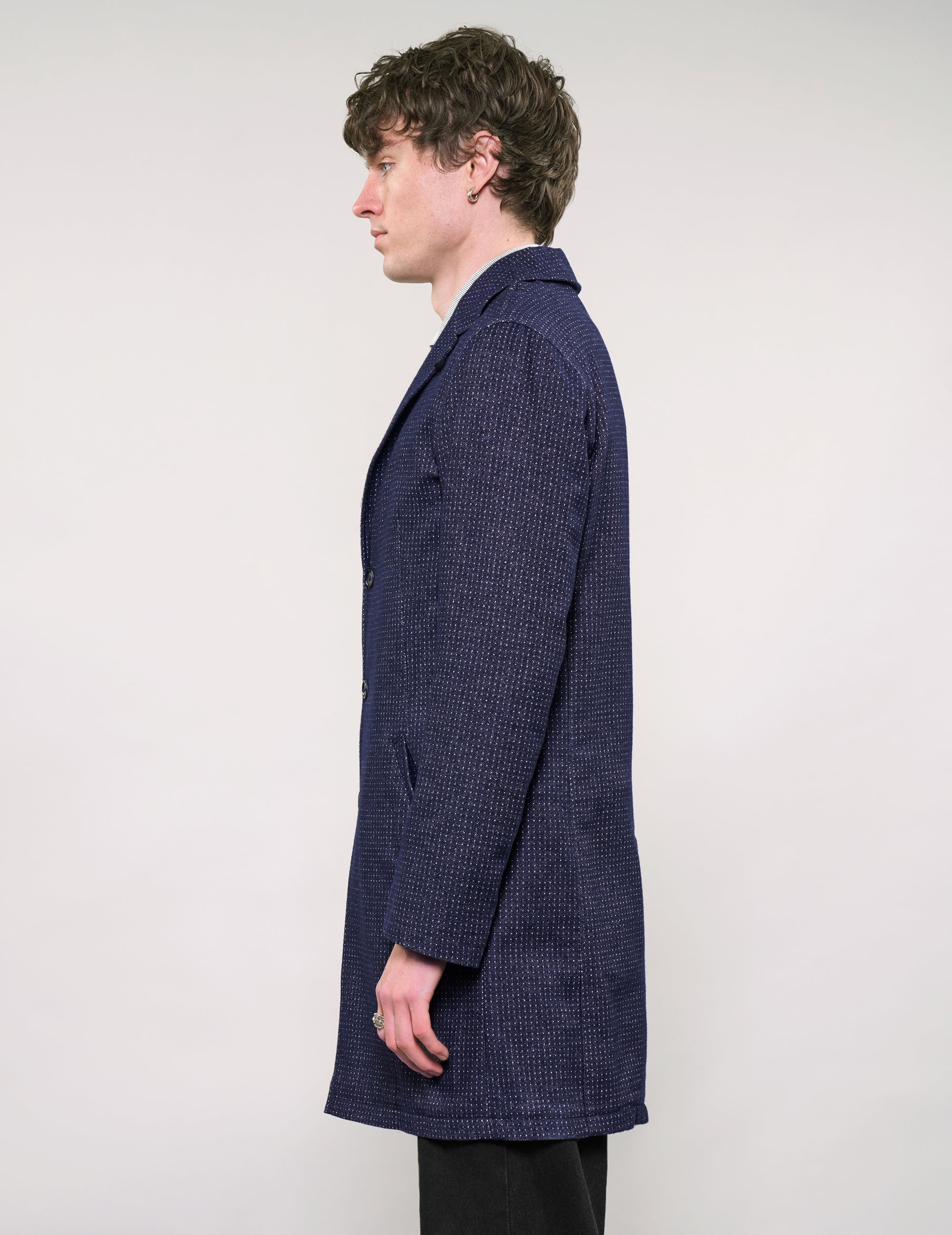 IMMORTAL Hawthorn Lightweight Microdot Woollen Frock Coat