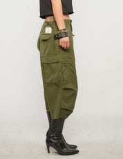 M51 Cropped Cargo Pants in Khaki