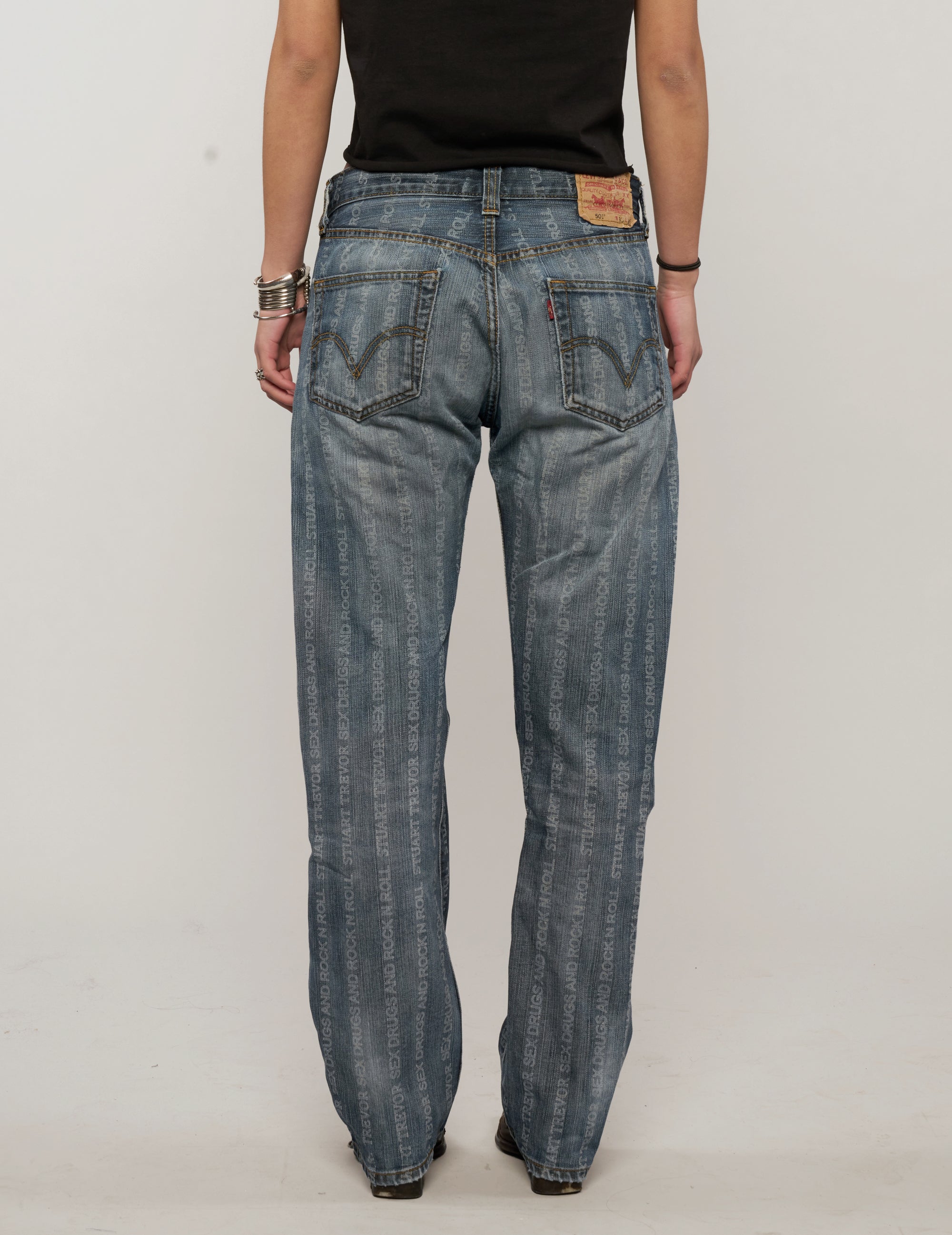 S'x D'ugs and Rock N Roll Jeans - Washed Denim