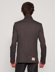 ST Striped Grey Wool Blazer