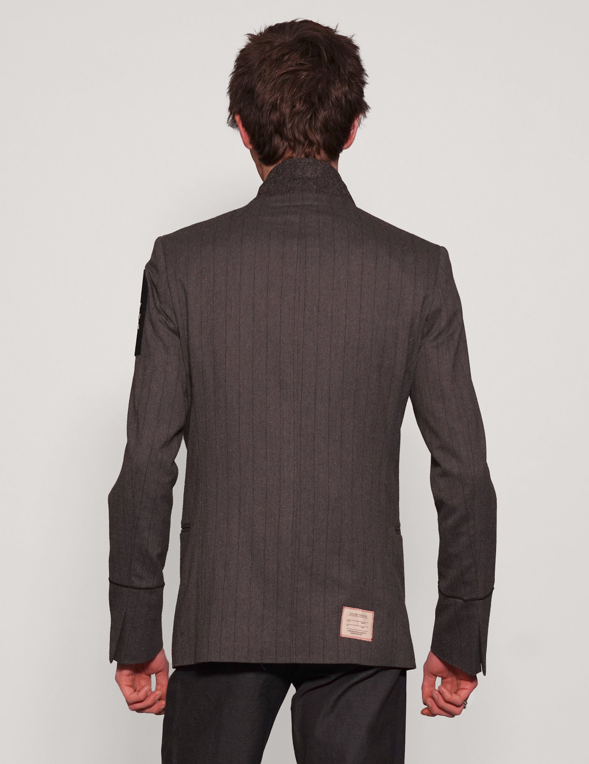 ST Striped Grey Wool Blazer