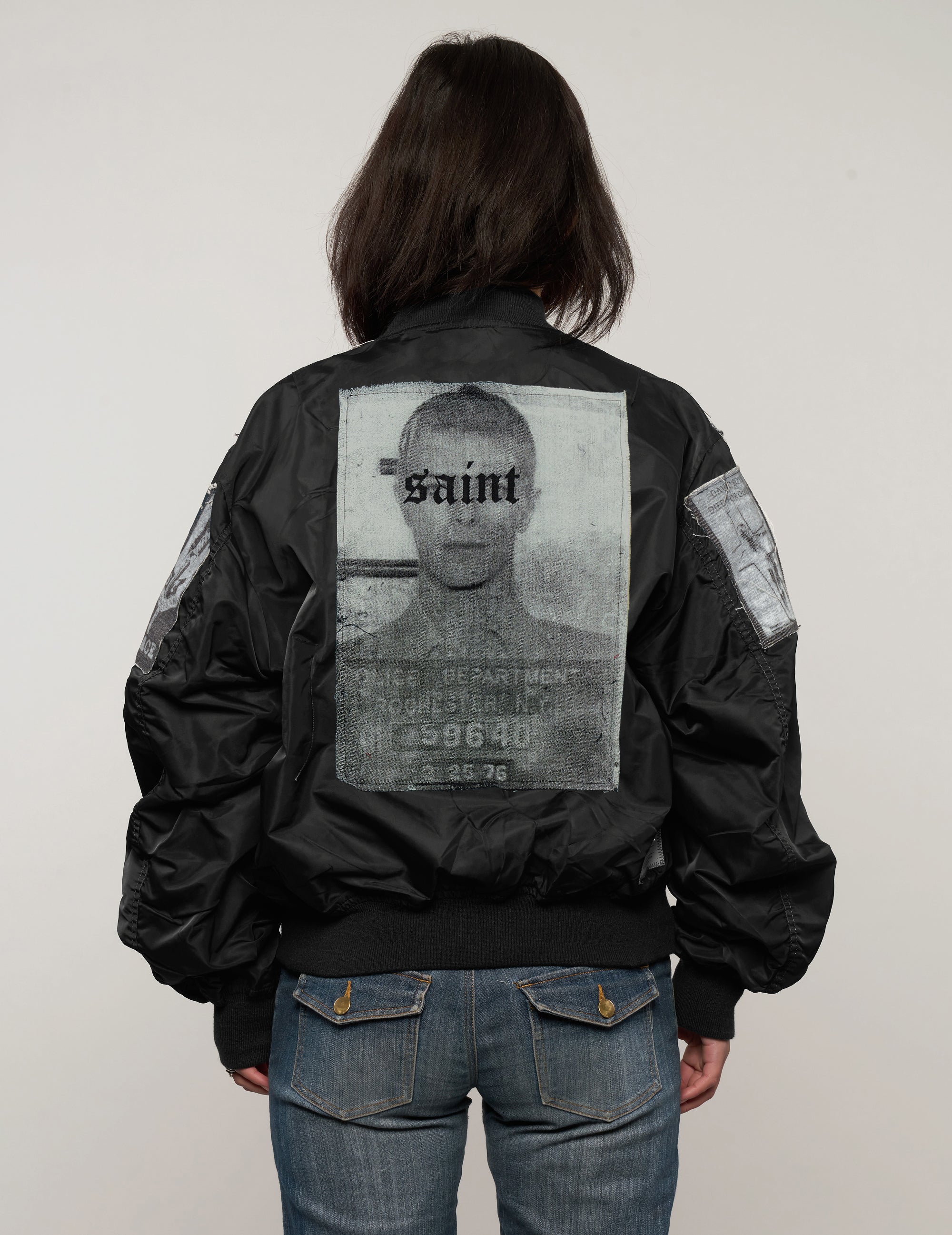 MA-1 Leichte Patched Bomberjacke in Navy