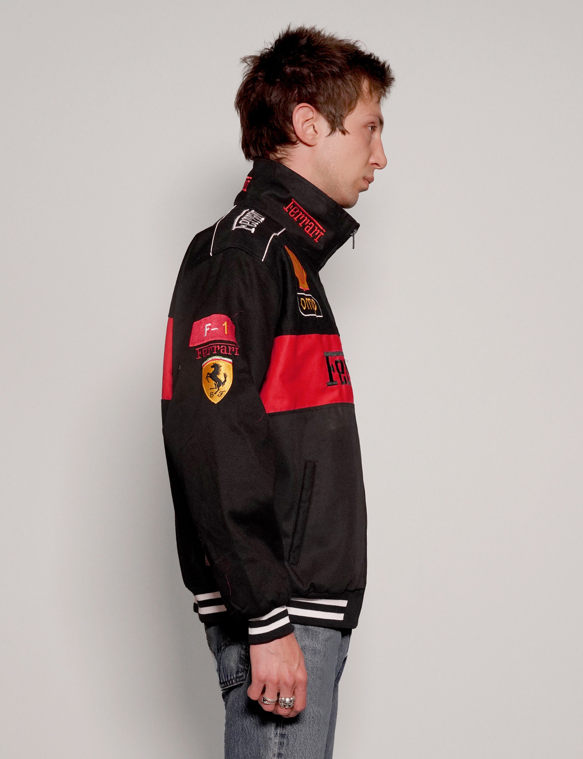 Black Ferrari Racing Jacket