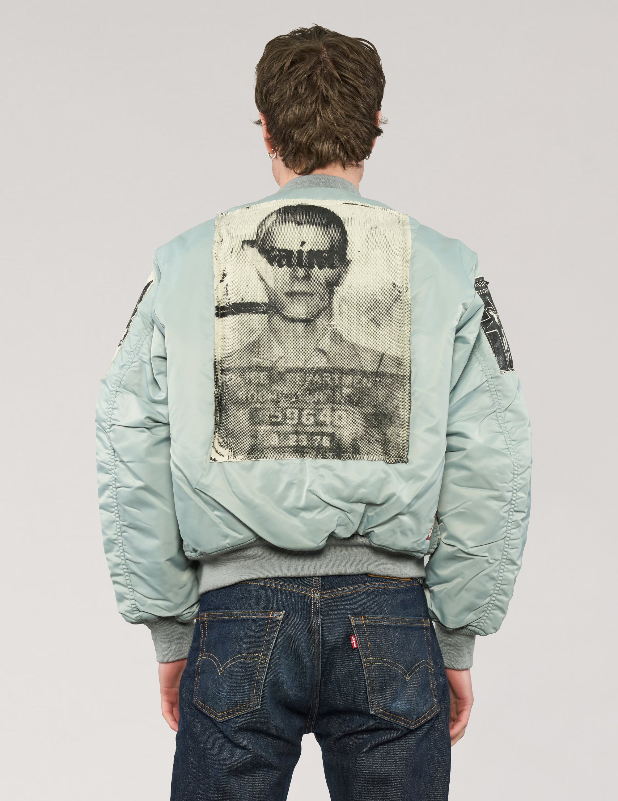 MA-1 Patched Bomber in Grey