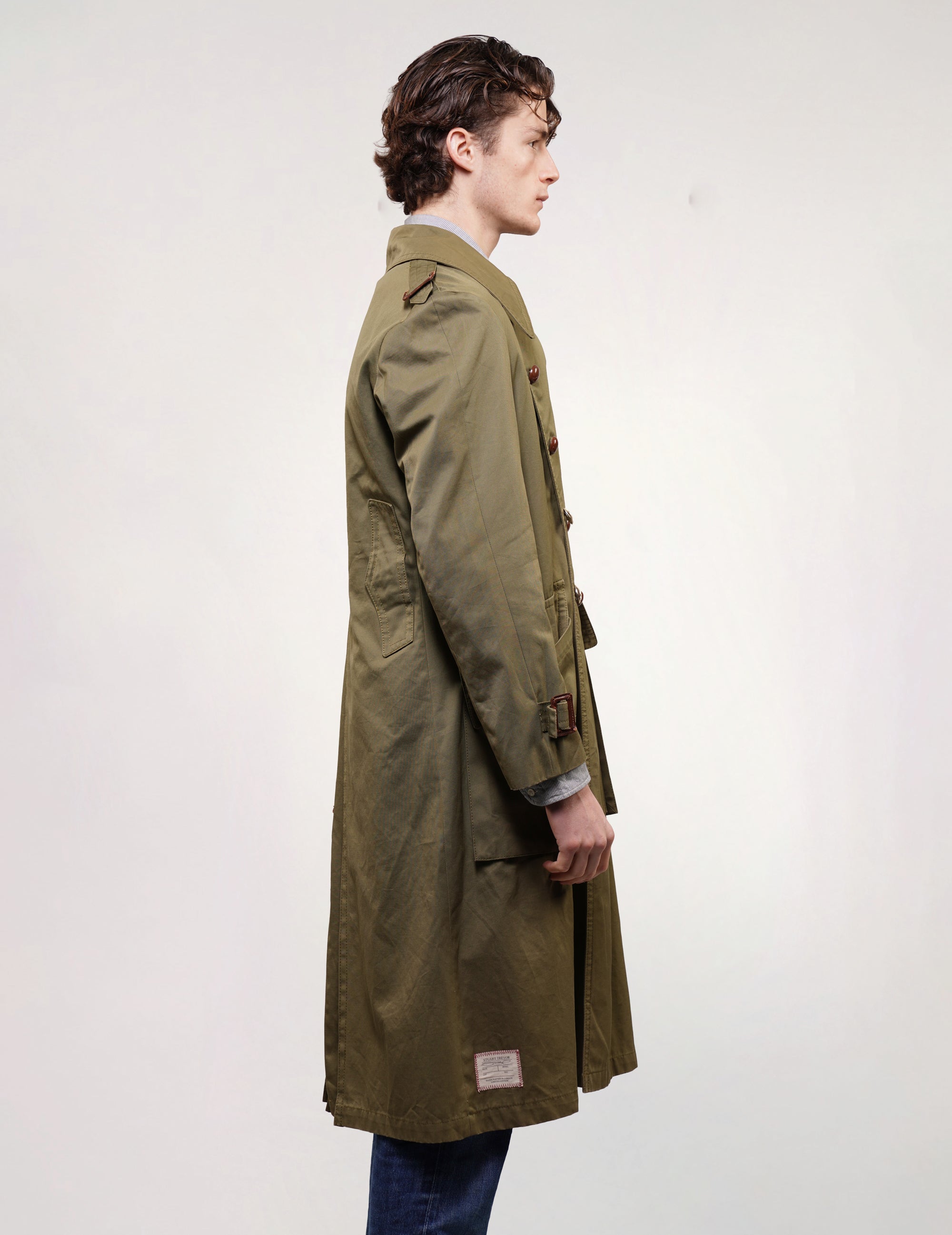 Rare Vintage Designer Military Trench Coat