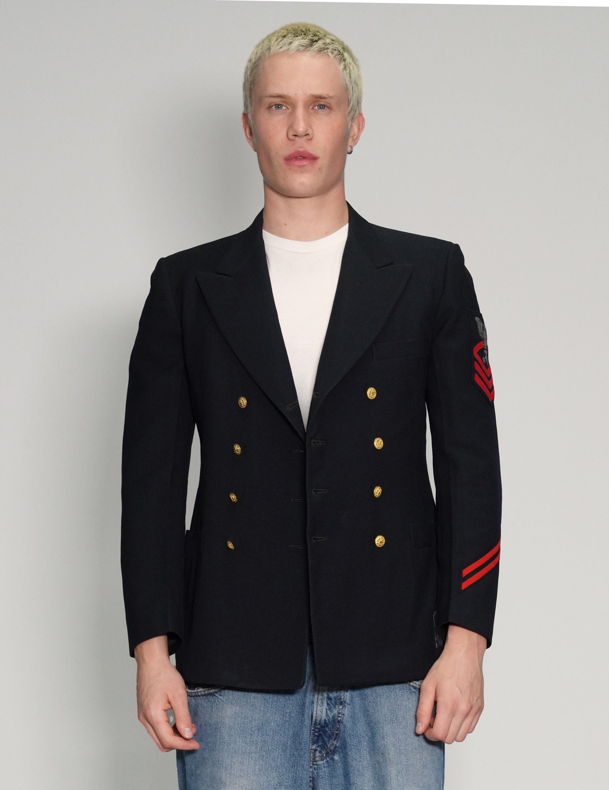 US Navy Officers Double Breasted Blazer
