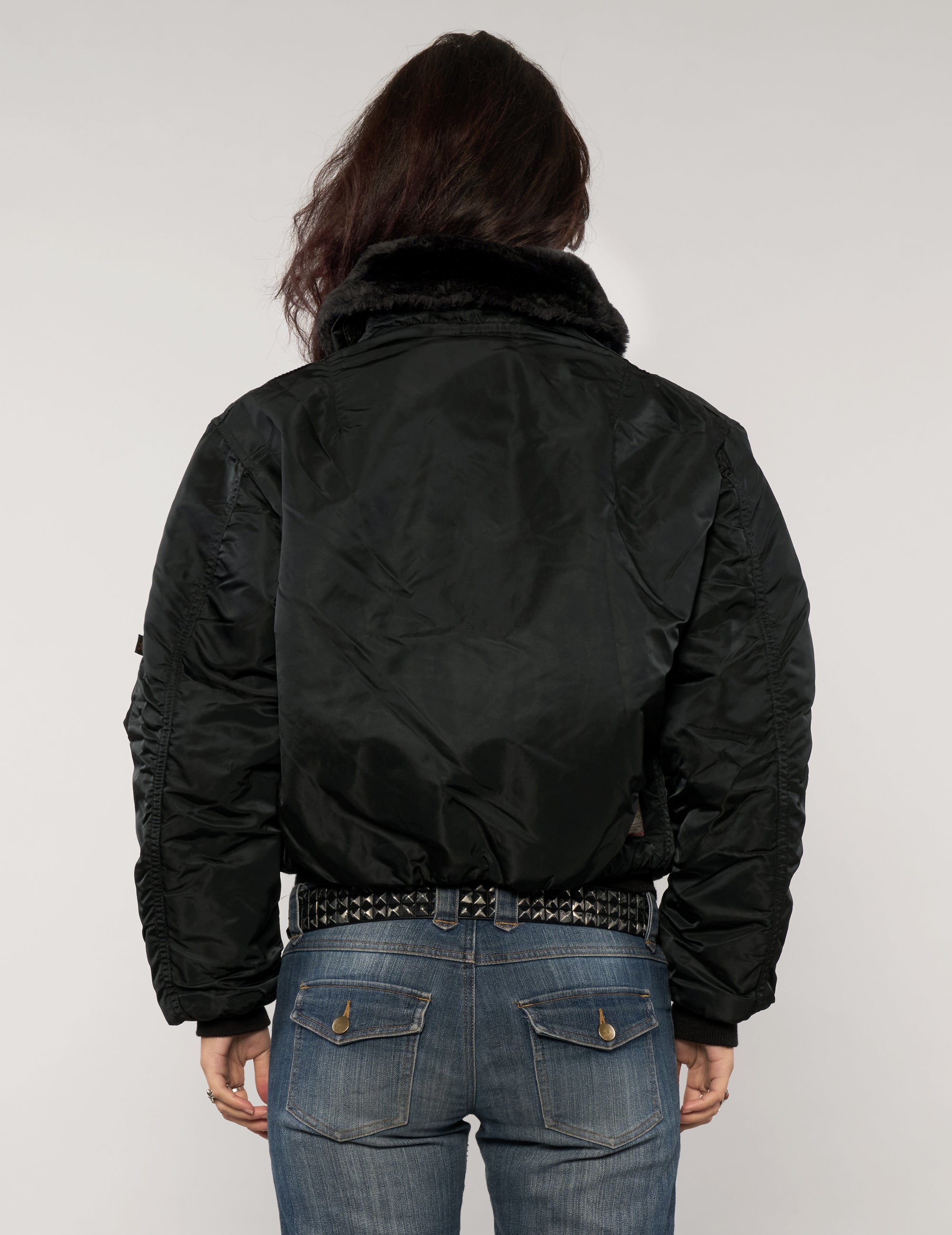 B15C Military Fur Collar Bomber Jacket