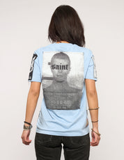 'Saint' Multipatch T-Shirt in Blue