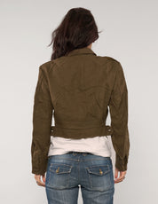 French Cropped Military Jacket