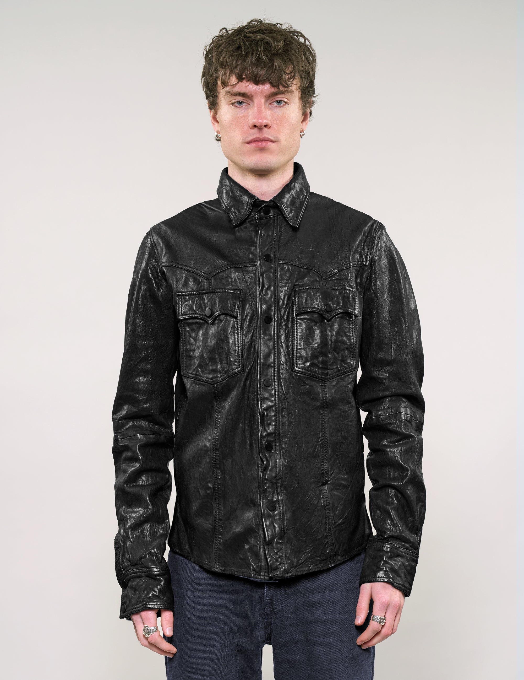 IMMORTAL Leder-Patch-Jacke