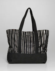 ST Holdall Bag - Cotton & Velvet Jacquard Stripe