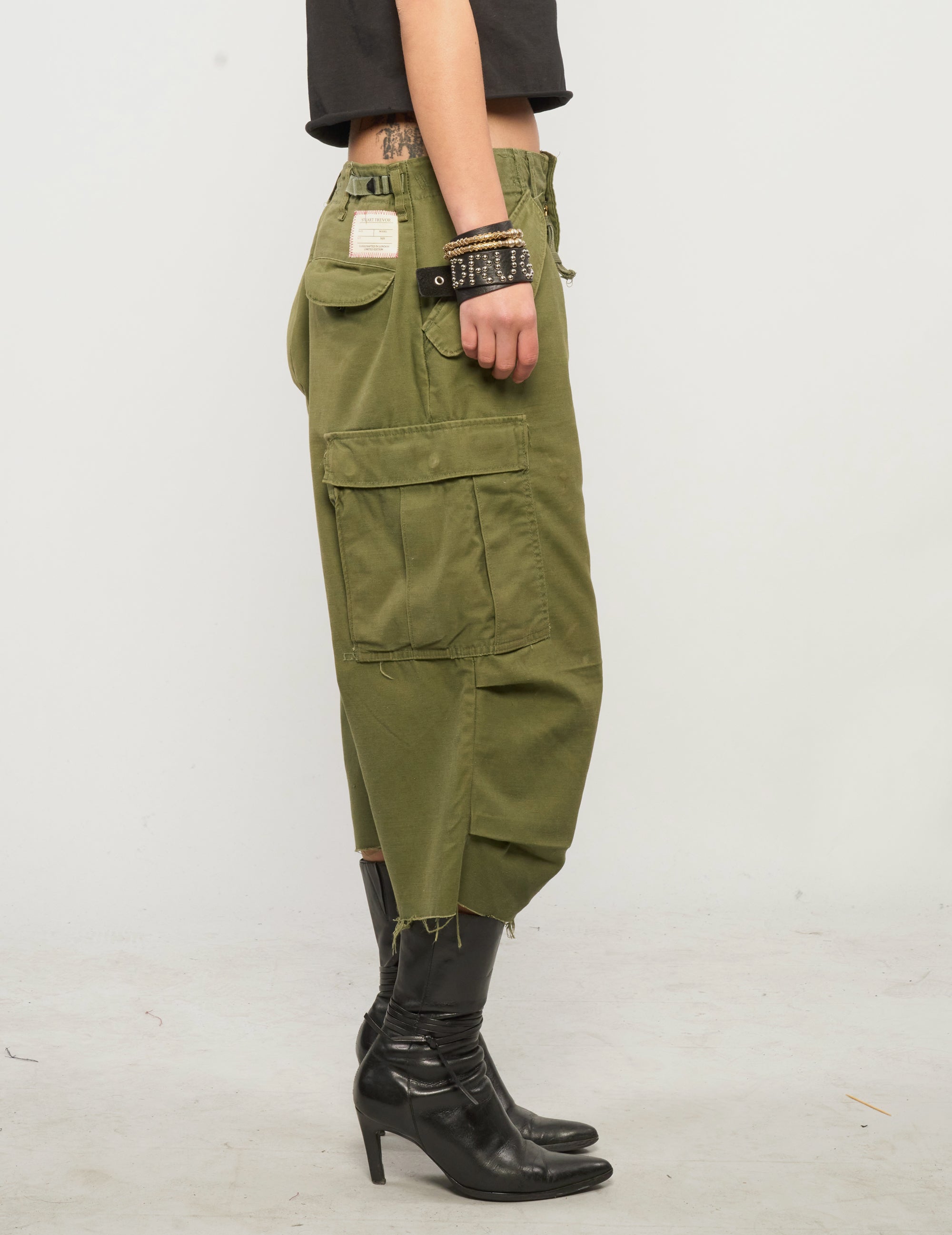 M51 Khaki Cropped Cargo Pants