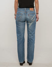 Laser Printed ST Jeans in Blue