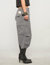 M51 Khaki Cropped Cargo-Hose