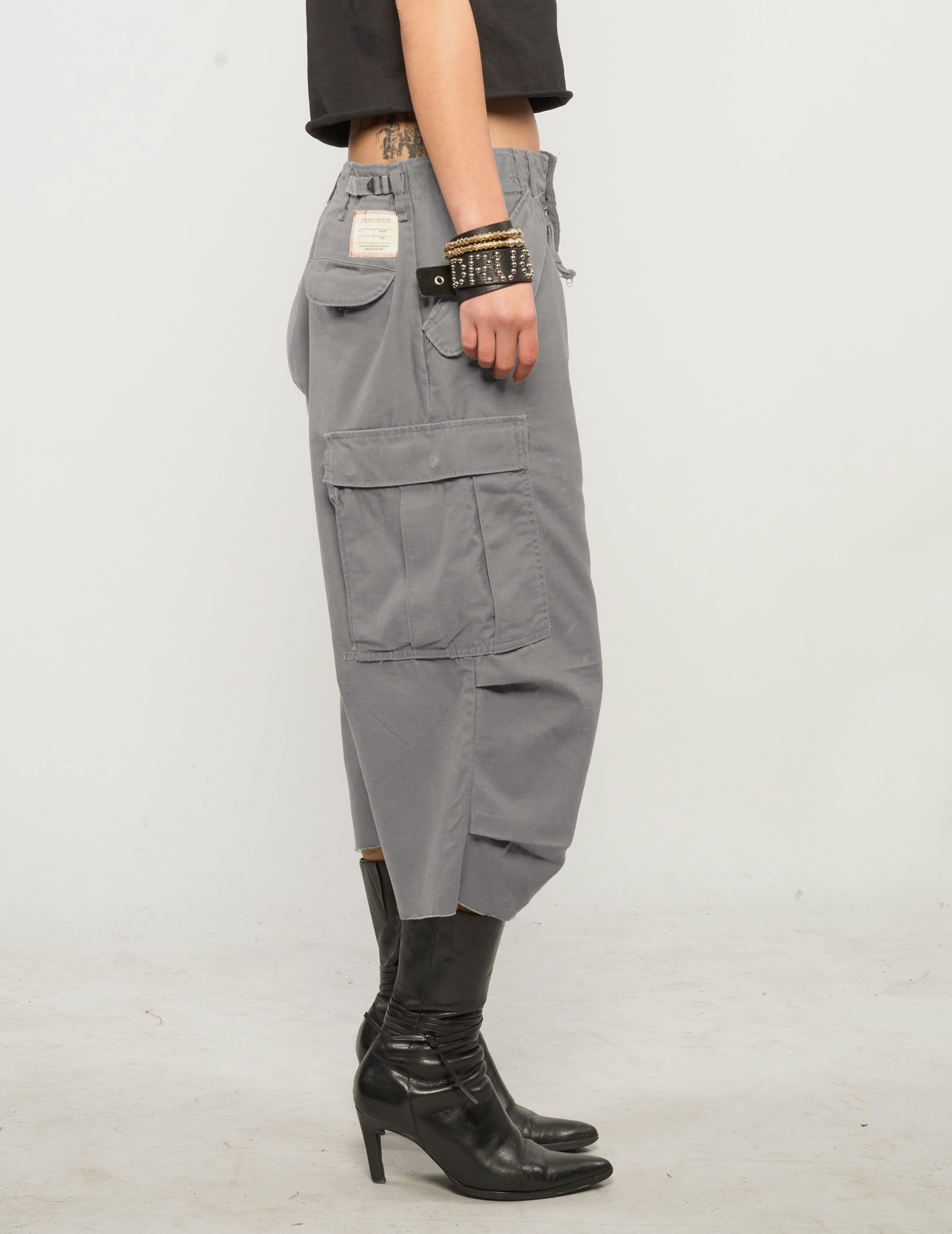 M51 Khaki Cropped Cargo-Hose