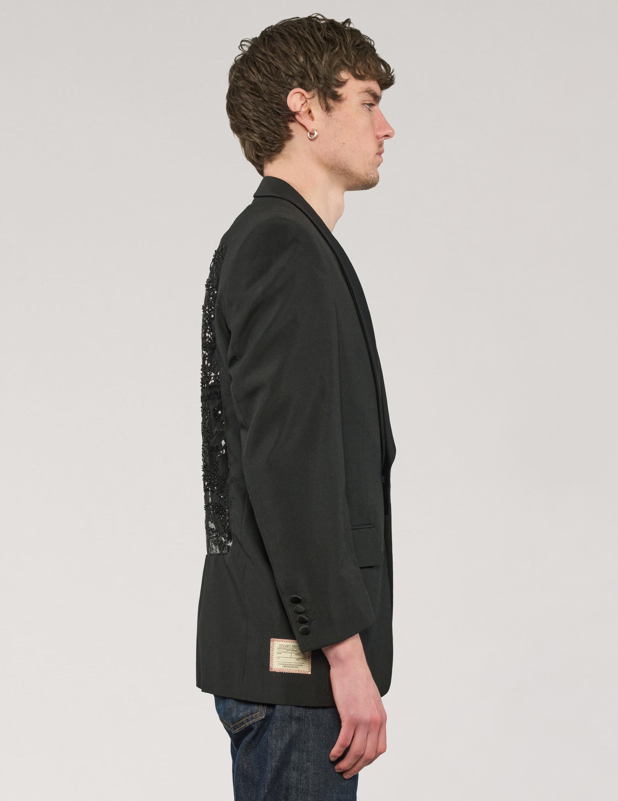 Party Back Tuxedo - Black Sequin