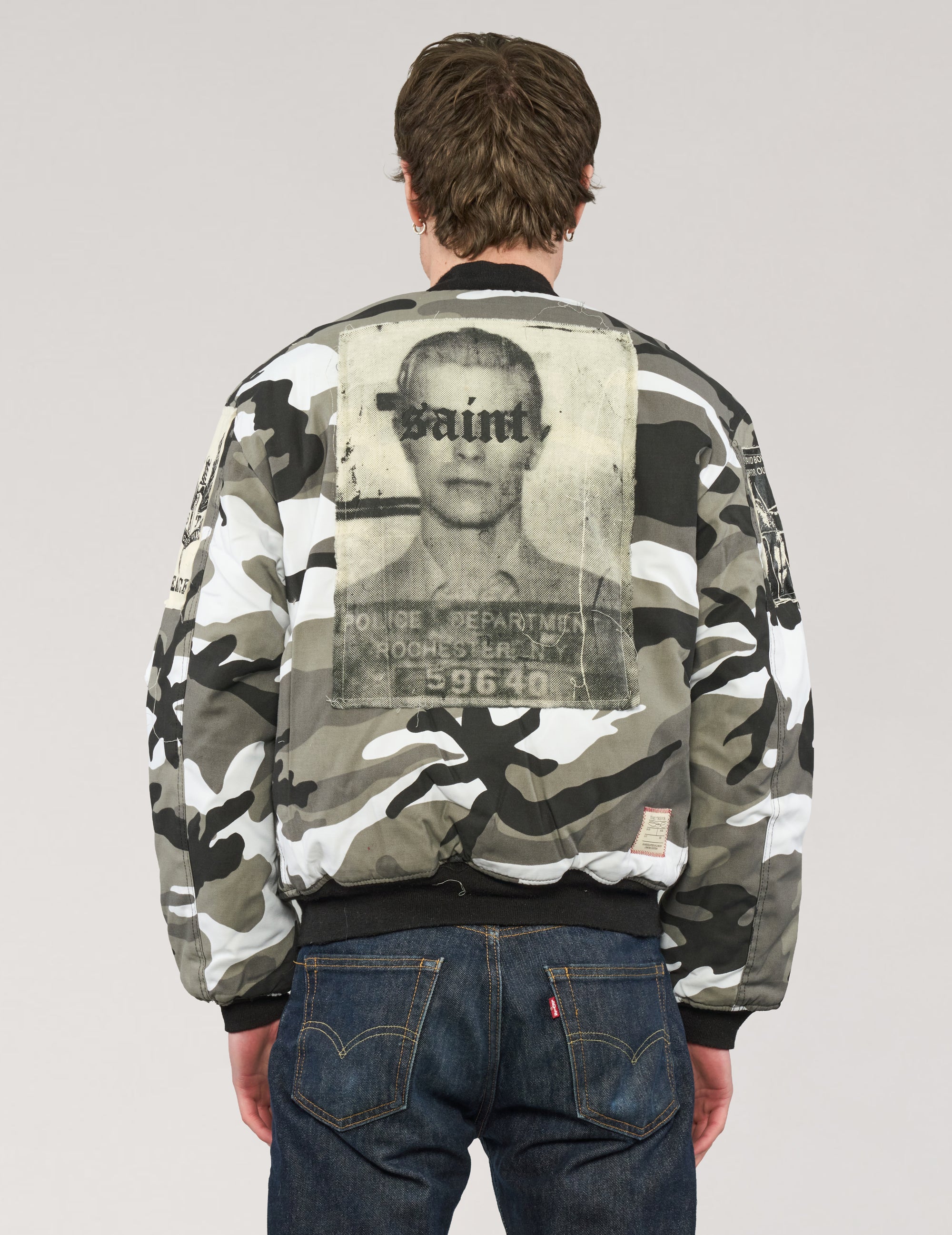 MA-1 Patched Bomber in Arctic Camo