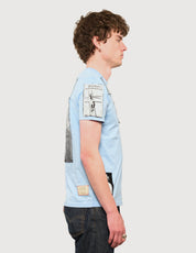 'Saint' Multipatch T-Shirt in Blue