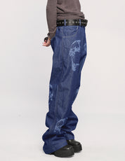 Laser Printed Prisoner Jeans