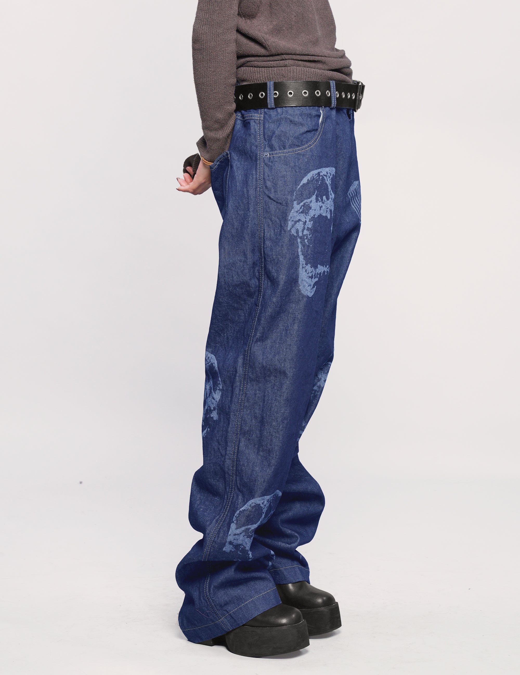 Laser Printed Prisoner Jeans