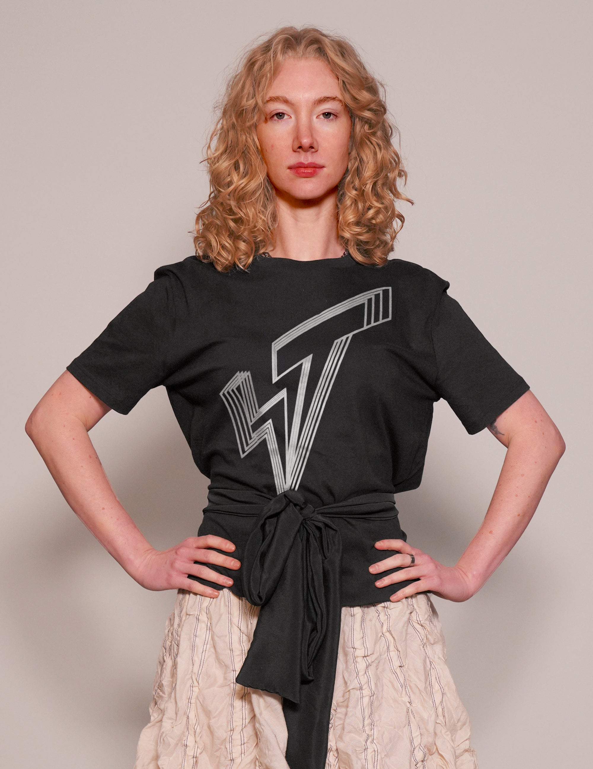ST Silver Logo Tie Tee Tie