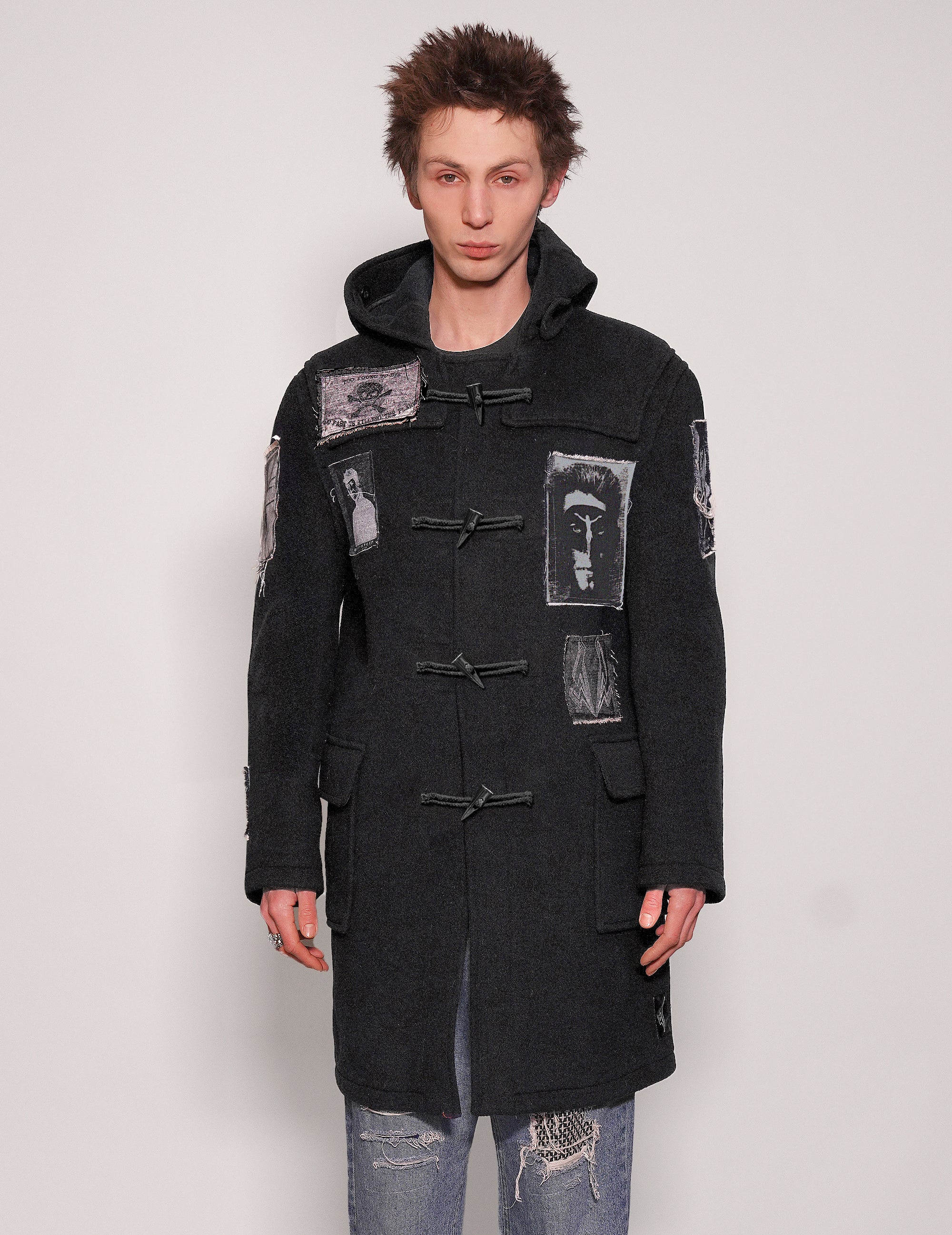 ST Patched Hooded Duffel Coat