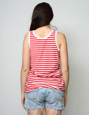 Vintage Marine T-Shirt mit blauen Streifen