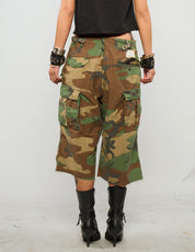 M51 Woodland Camo Cropped Cargo Pants