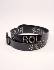 'S'x D'ugs and Rock n Roll' Studded Leather Thin Belt
