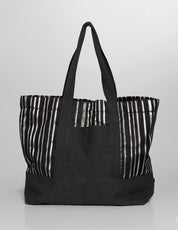 ST Holdall Bag - Cotton & Velvet Jacquard Stripe