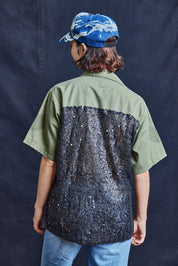 Random Sequin Back Field Shirt